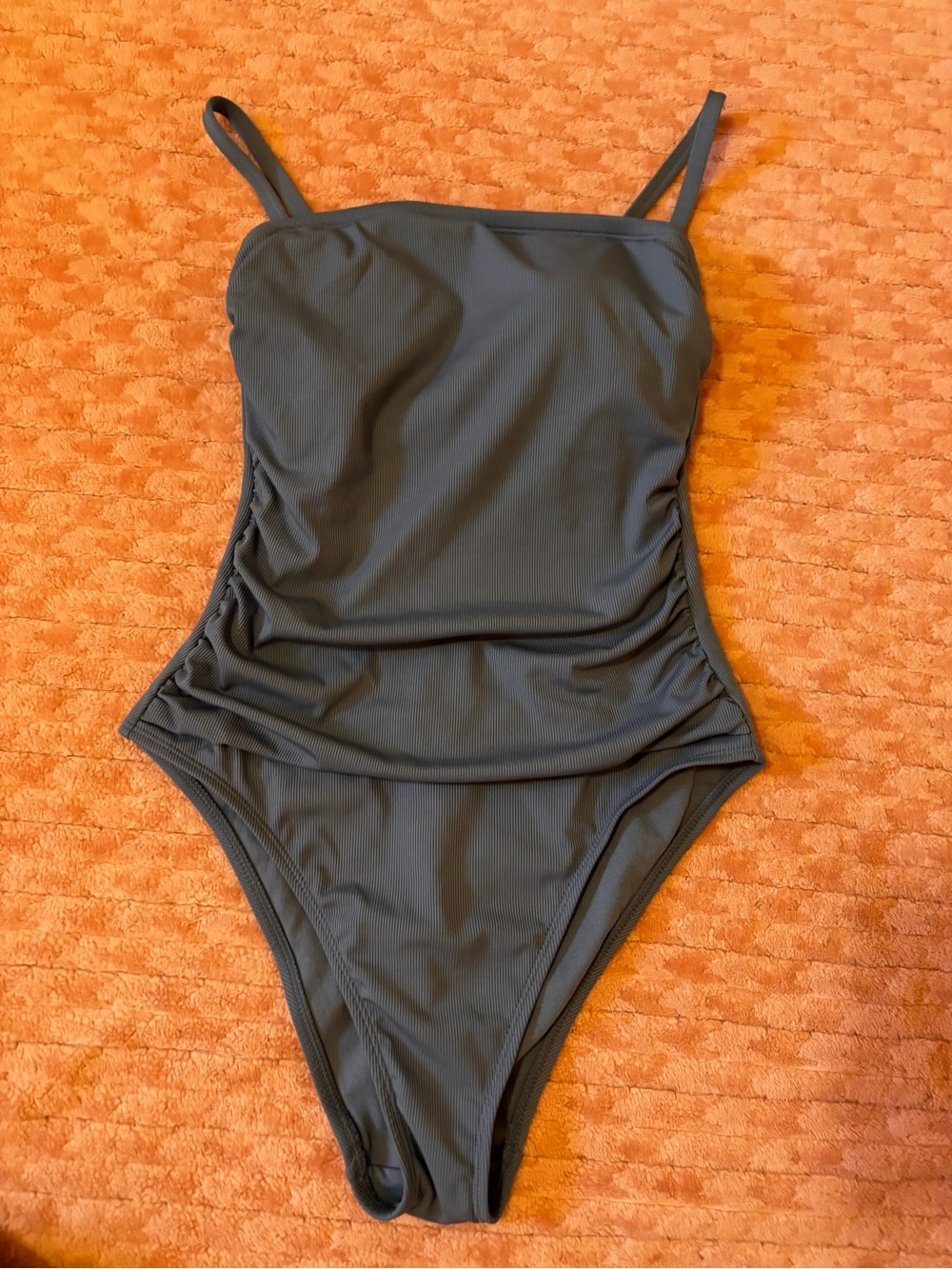 Retro Ruched One-Piece Swimsuit
